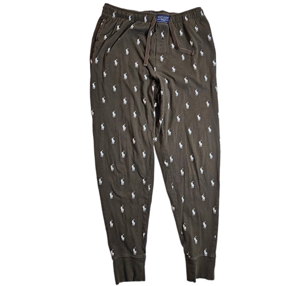 Polo Ralph Lauren Men's Allover Pony Cotton Sleep Jogger Pajama Pants - Picture 3 of 10